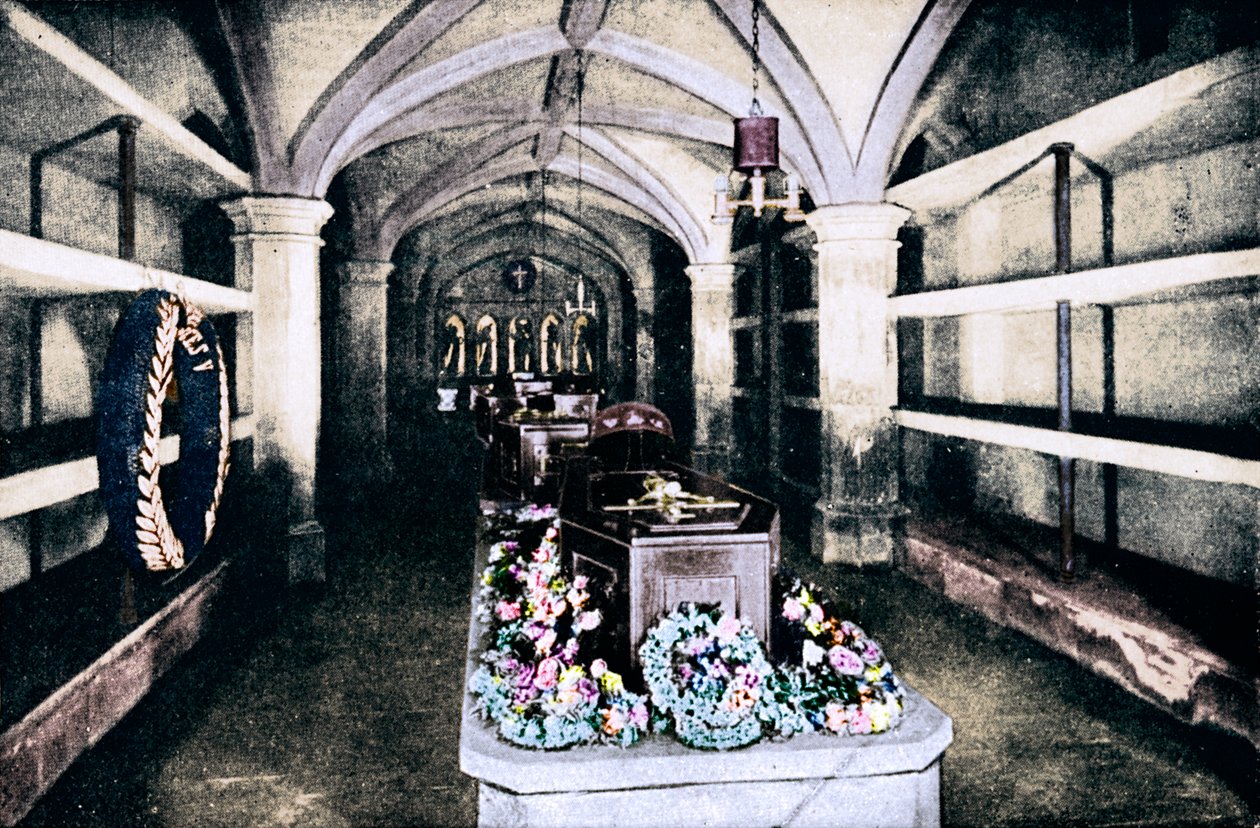 Krypten under koret til St Georges Chapel, Windsor Castle, 1910 1911 av Unbekannt