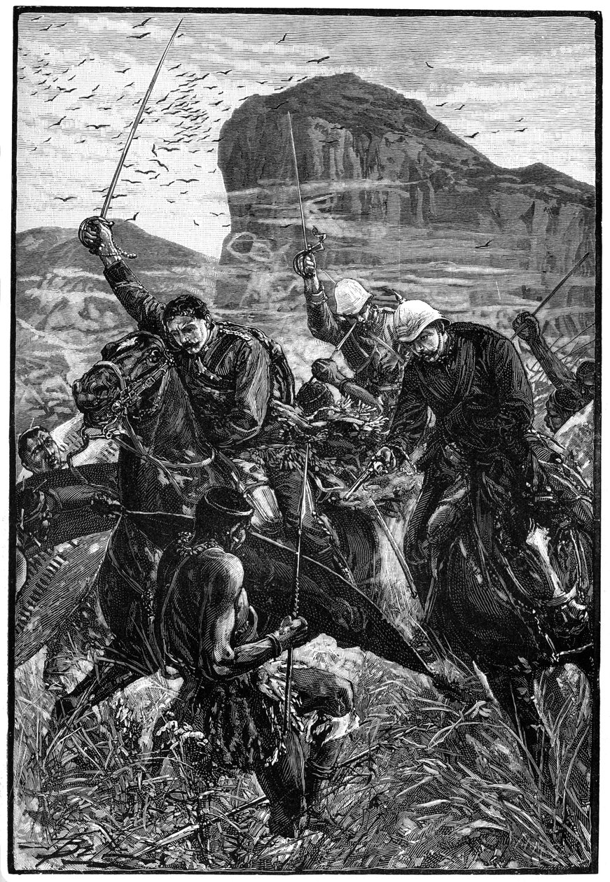 Bindestreken med fargene, slaget ved Isandlwana, Anglo-Zulu-krigen, 22. januar 1879, 1900 av Unbekannt