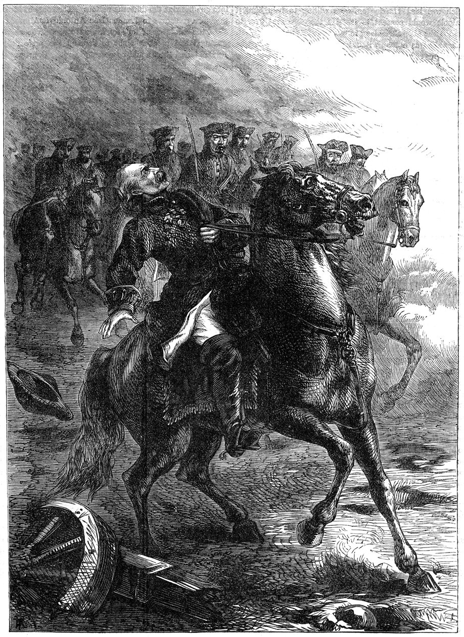 Hertugen av Berwicks død ved beleiringen av Philippsburg, Tyskland, 1734 1800-tallet av Unbekannt