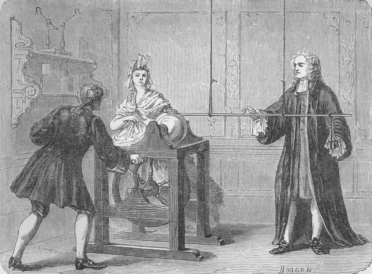 Oppdagelsen av Leyden Jar, 1745 1894 av Unbekannt