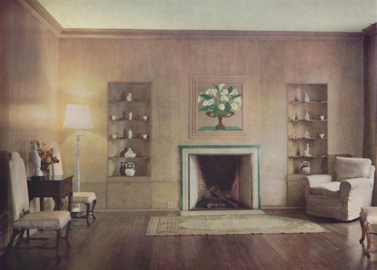 Salongen til Lord Vernons hus, designet av Oliver Hill, F.R.I.B.A., London, 1935 av Unbekannt