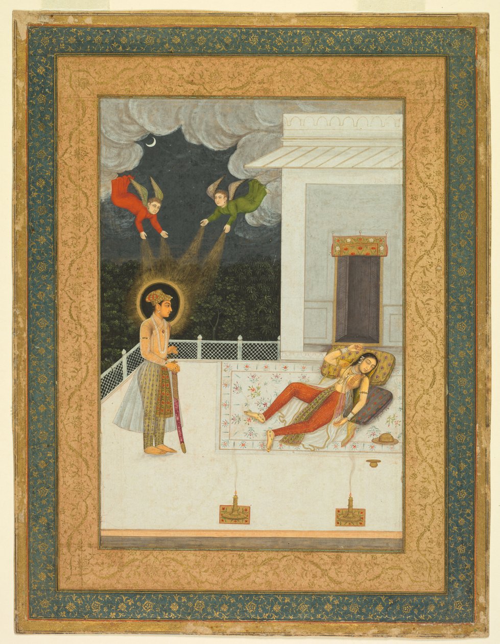 Drømmen om Zulaykha, fra Amber Album, ca. 1670. av Unbekannt
