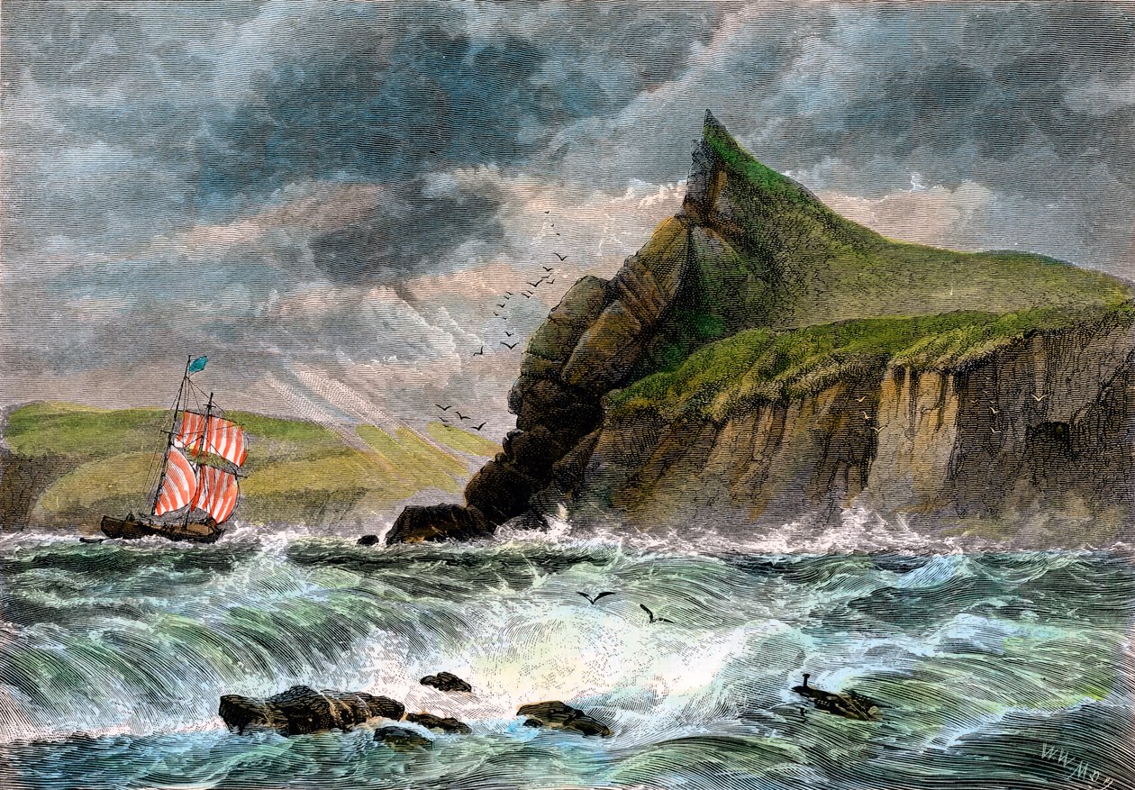 Inngangen til Fowey Harbour, Cornwall, 1800-tallet av Unbekannt