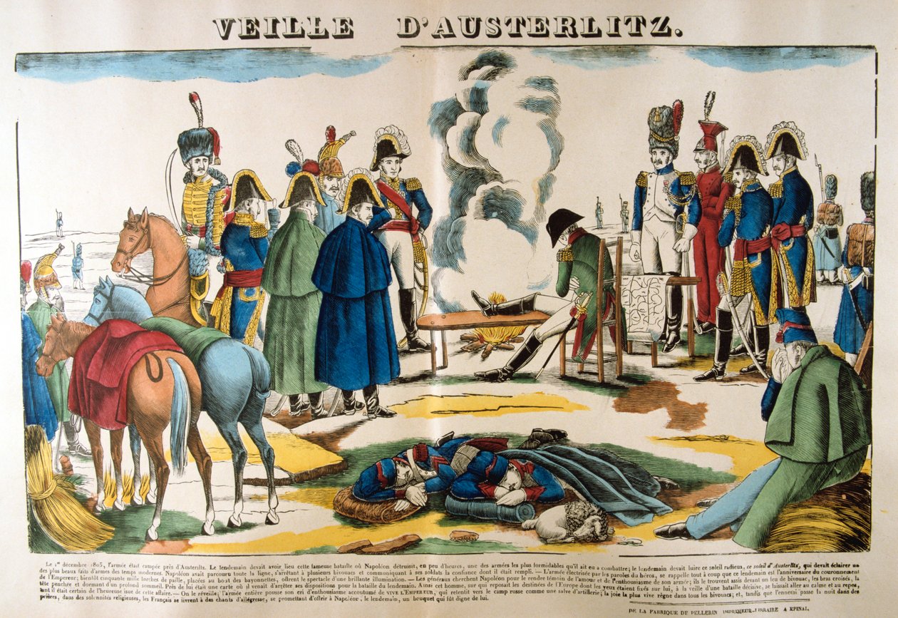 Aftenen til Austerlitz, 1. desember 1805, 1800-tallet av Unbekannt