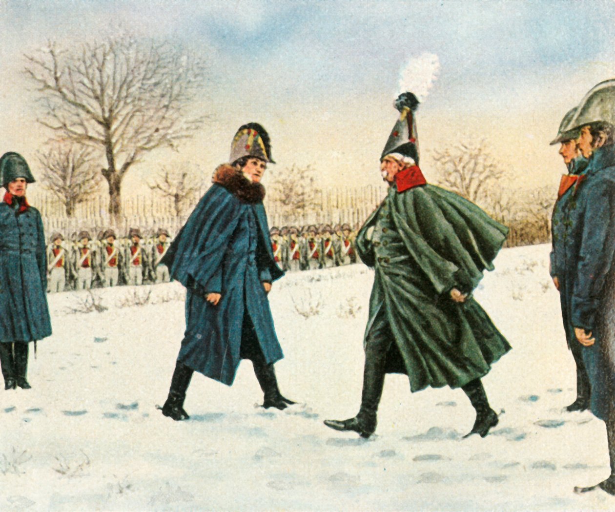 Utvekslingen av Blucher for den franske marskalken Victor, 20. februar 1807, 1936. av Unbekannt