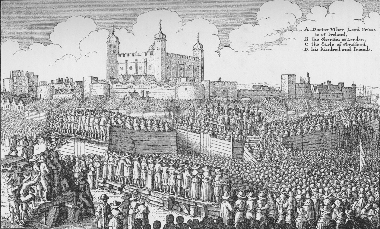 Henrettelsen av jarlen av Strafford på Tower Hill, London, 12. mai 1641 1903 av Unbekannt