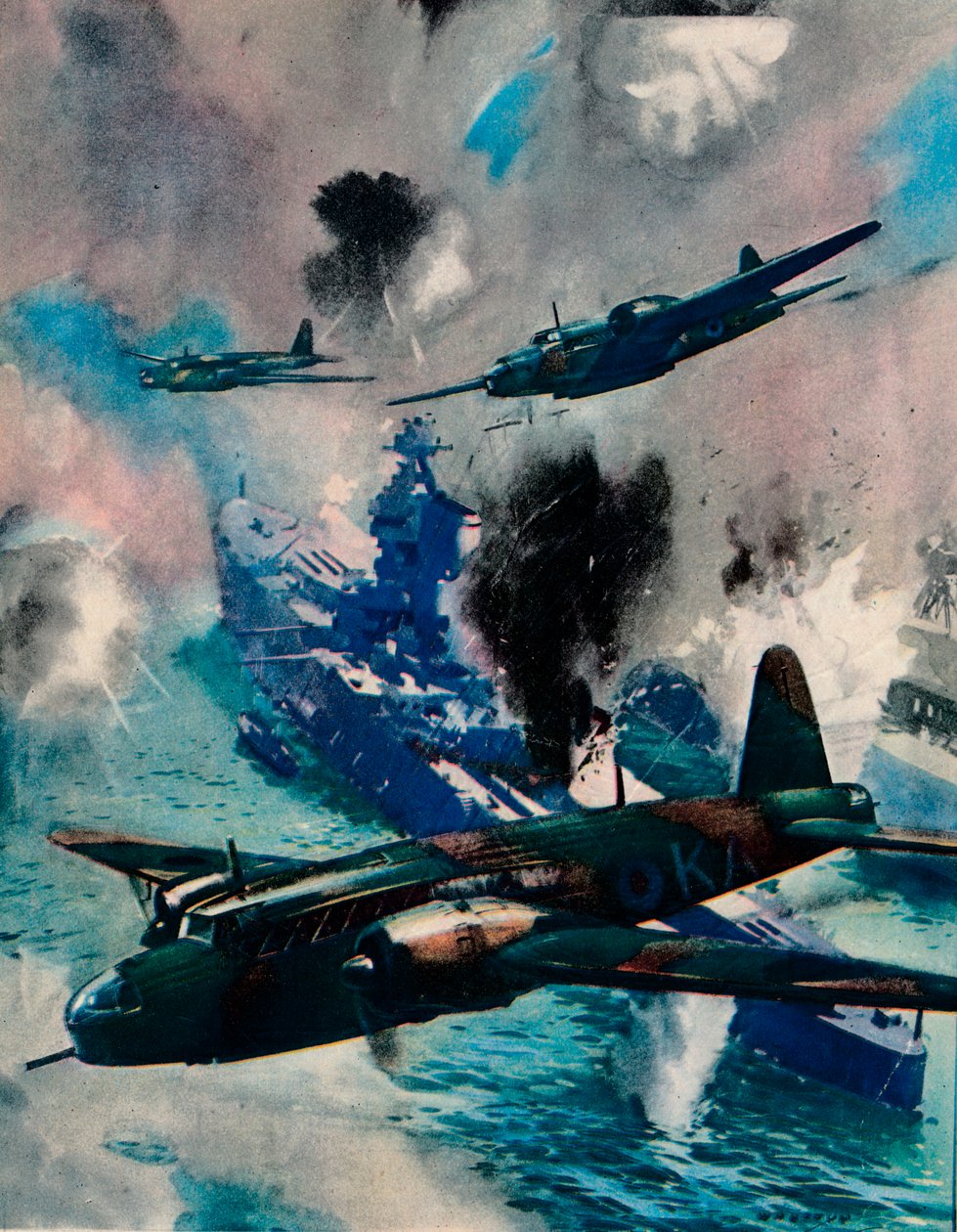 Den første britiske luftaggressive aksjonen i krigen, raidet på Kiel, 1940 av Unbekannt
