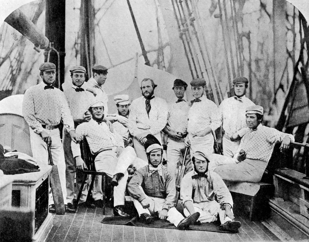Det første engelske cricketlaget som turnerte Amerika, 1859 1912 av Unbekannt