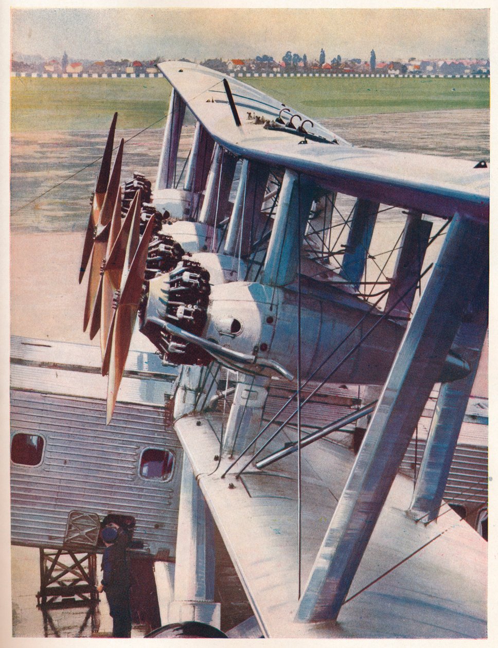 De fire Bristol Jupiter-motorene til Imperial Airways-fartøyet Scylla, c1936 c1937 av Unbekannt