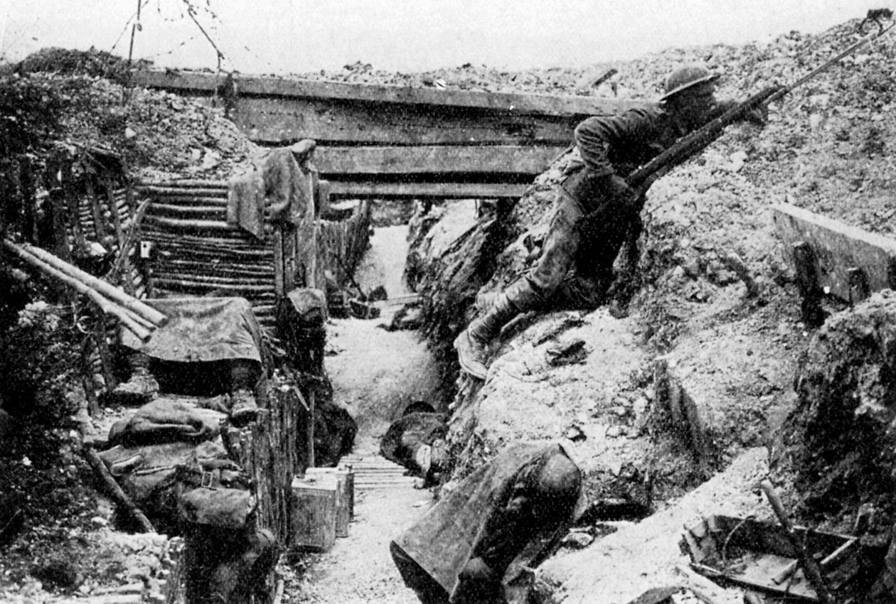 Frontlinjen ved Ovillers, slaget ved Somme, Picardie, Frankrike, juli 1916 1935 av Unbekannt