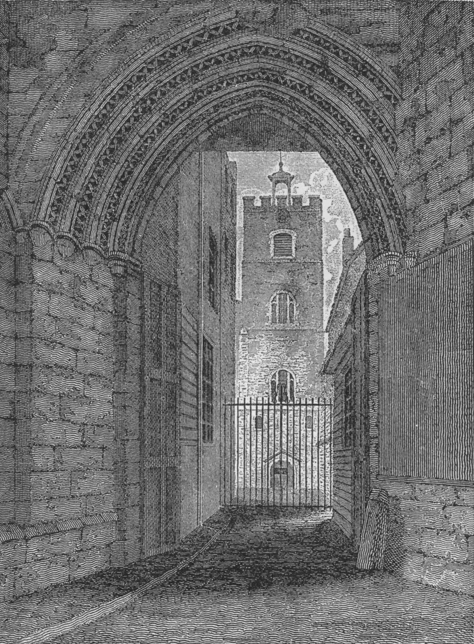Porten til St Bartholomews Priory, West Smithfield, City of London, c1850 1906 av Unbekannt
