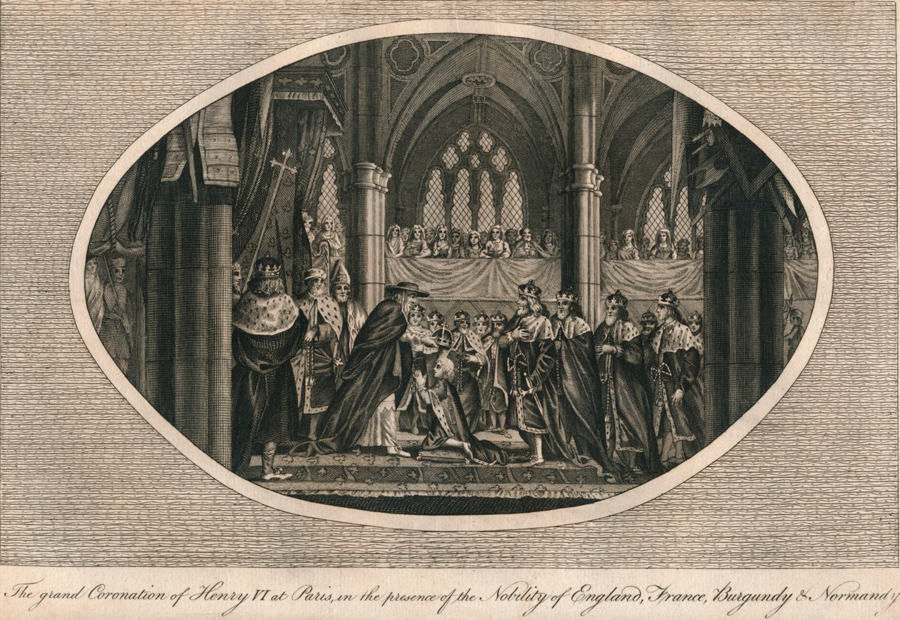 Den store kroningen av Henry VI av England i Paris, 1431 1793 av Unbekannt
