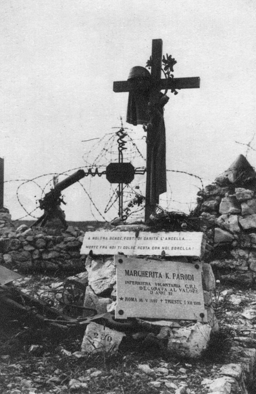 Graven til en frivillig sykepleier fra det italienske Røde Kors, c1918 av Unbekannt