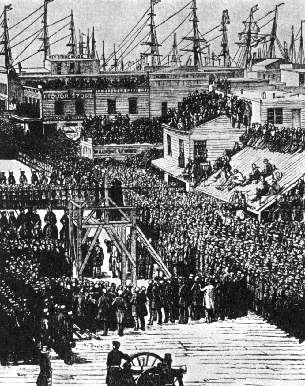 The henging of Hetherington and Brace, San Francisco, 29. juli 1856 1954 av Unbekannt