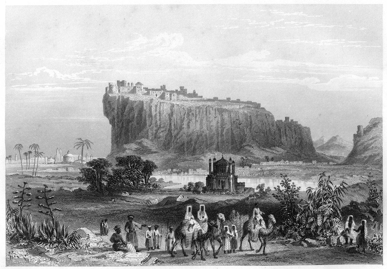 Åsfestningen i Gwalior, India, ca 1860 av Unbekannt