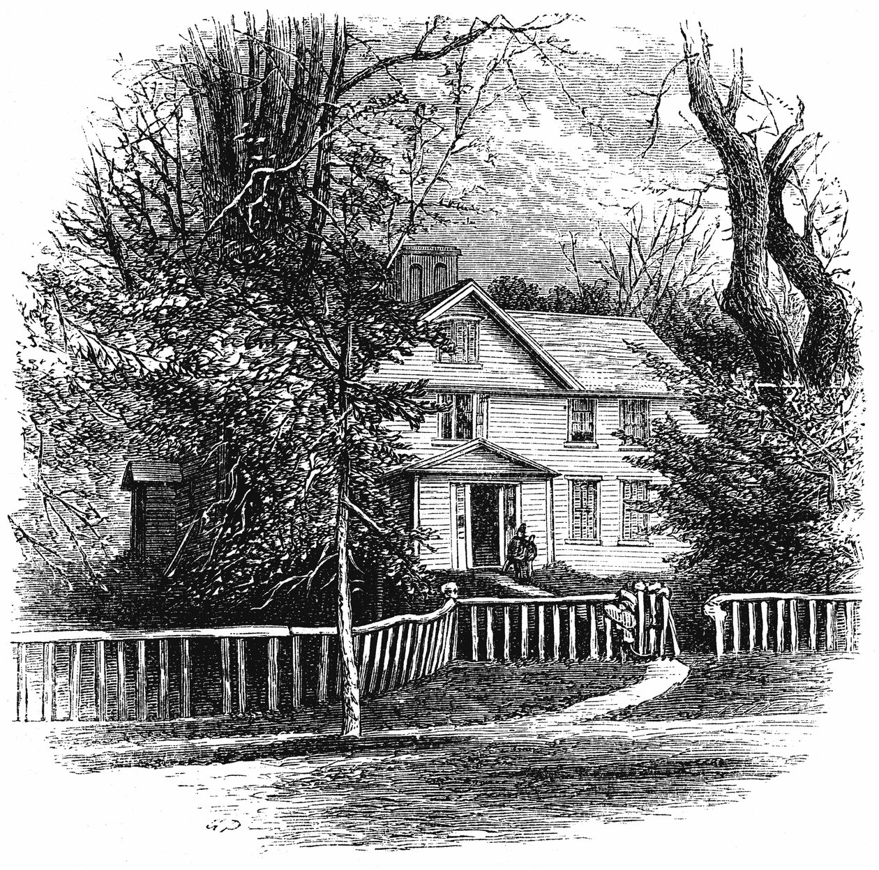 Hjemmet til Amos Benson Alcott 1799-1888, Concord, Massachusetts, 1875 av Unbekannt