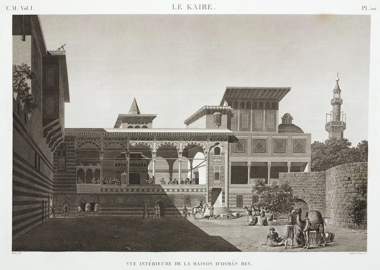 Huset til Osman Bey, Egypt, ca 1798 av Unbekannt