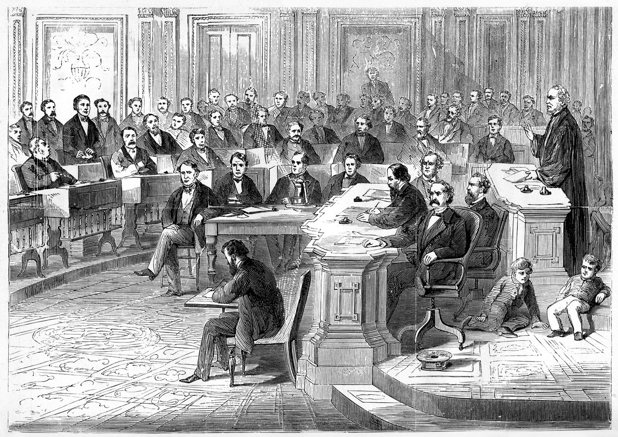 Riksrettssaken mot Andrew Johnson, 5. mars 1868, 1872 av Unbekannt