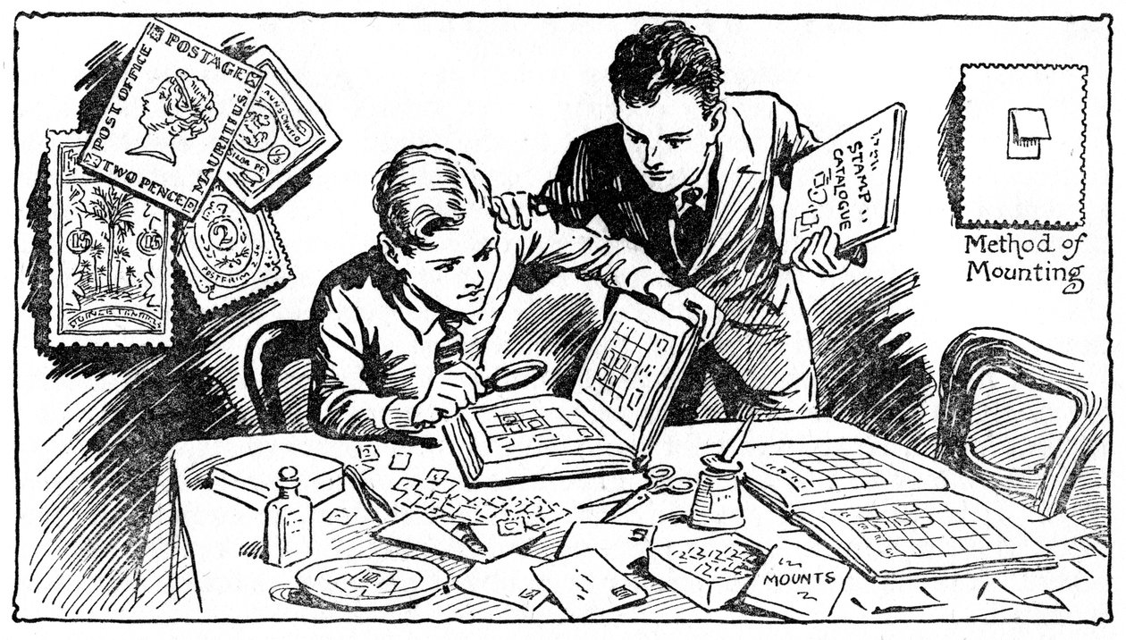 Frimerkesamlingens gleder, 1937 av Unbekannt