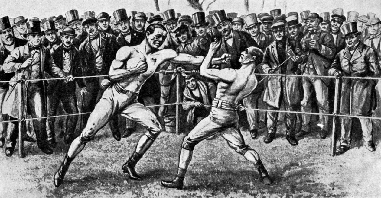 Den siste bare-knoke-kampen, Farnborough, Hampshire, 17. april 1860 1951 av Unbekannt