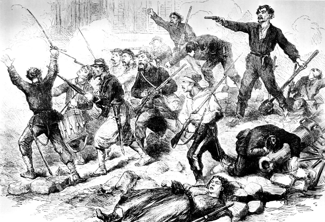 Kommunardenes siste kamp mai 1871, Paris kommune av Unbekannt