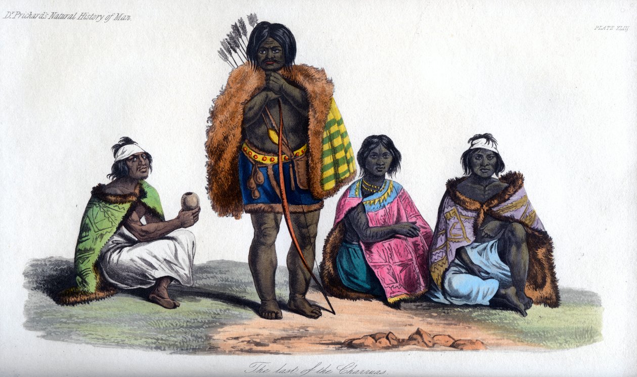 Den siste av Charruas, 1848 av Unbekannt