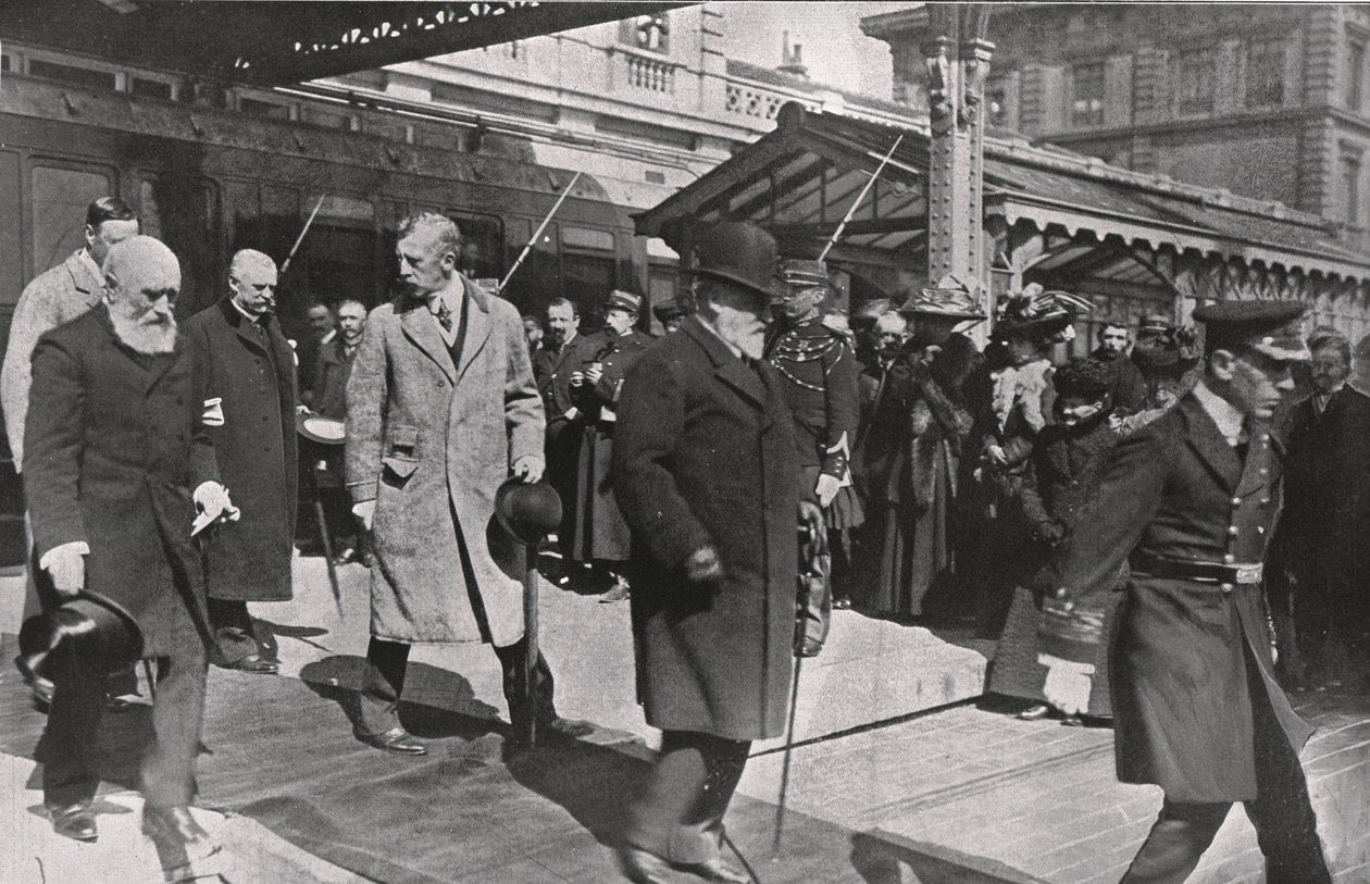 Det siste øyeblikksbildet av kong Edward, 1910. av Unbekannt