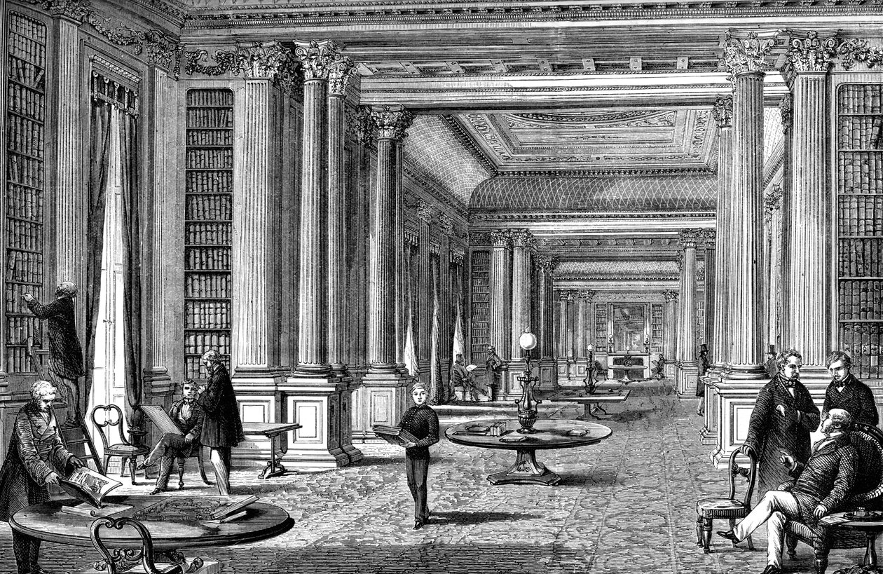 Biblioteket til Reform Club, London, 1891 av Unbekannt