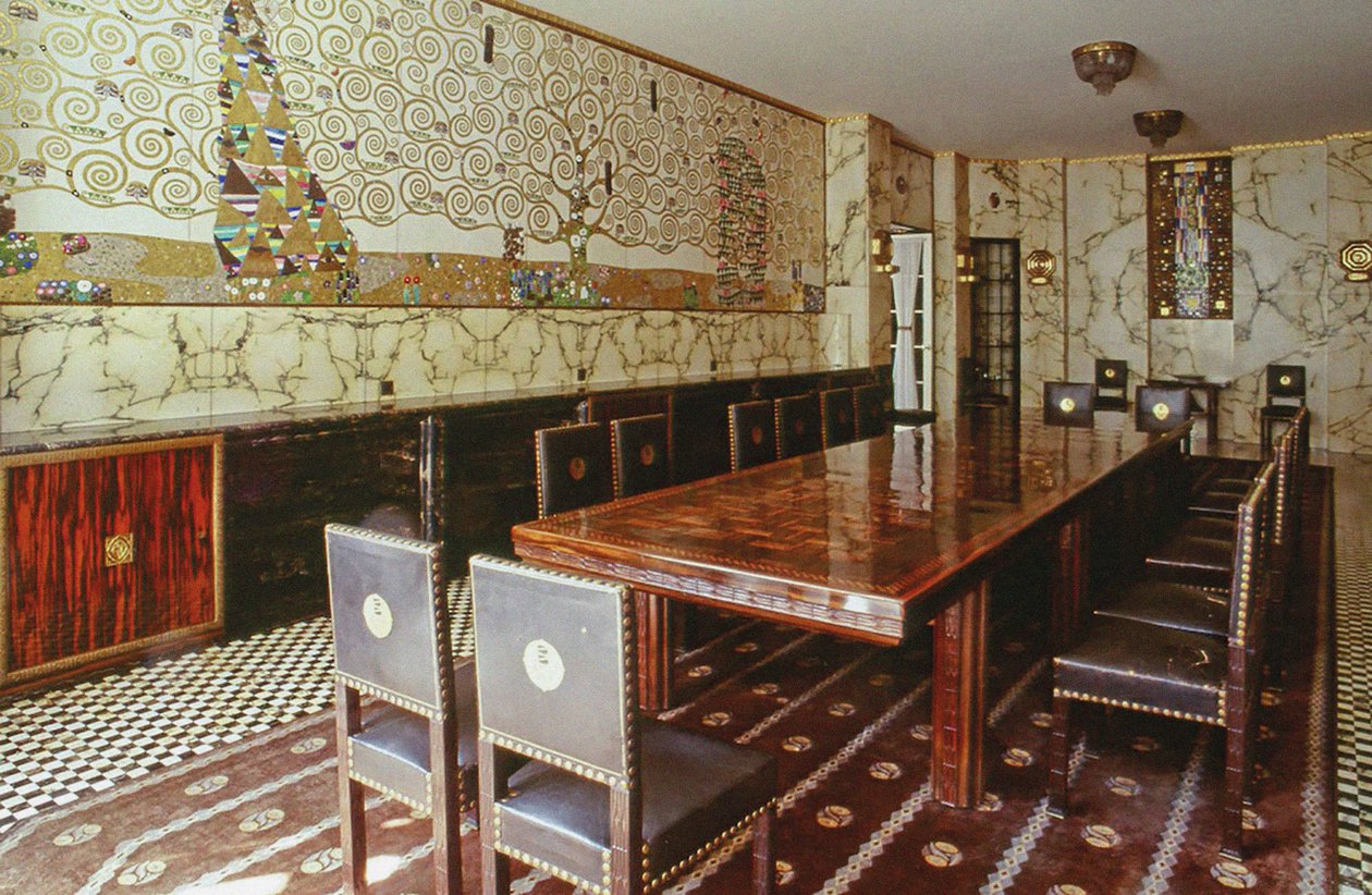 Hovedspisestuen til Stoclet-palasset, ca. 1914. av Unbekannt