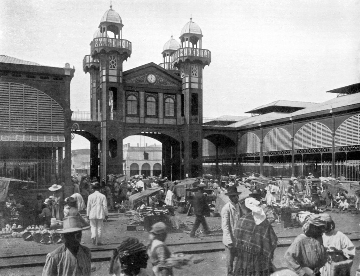 Markedsplassen, Port-au-Prince, Haiti, 1926 av Unbekannt