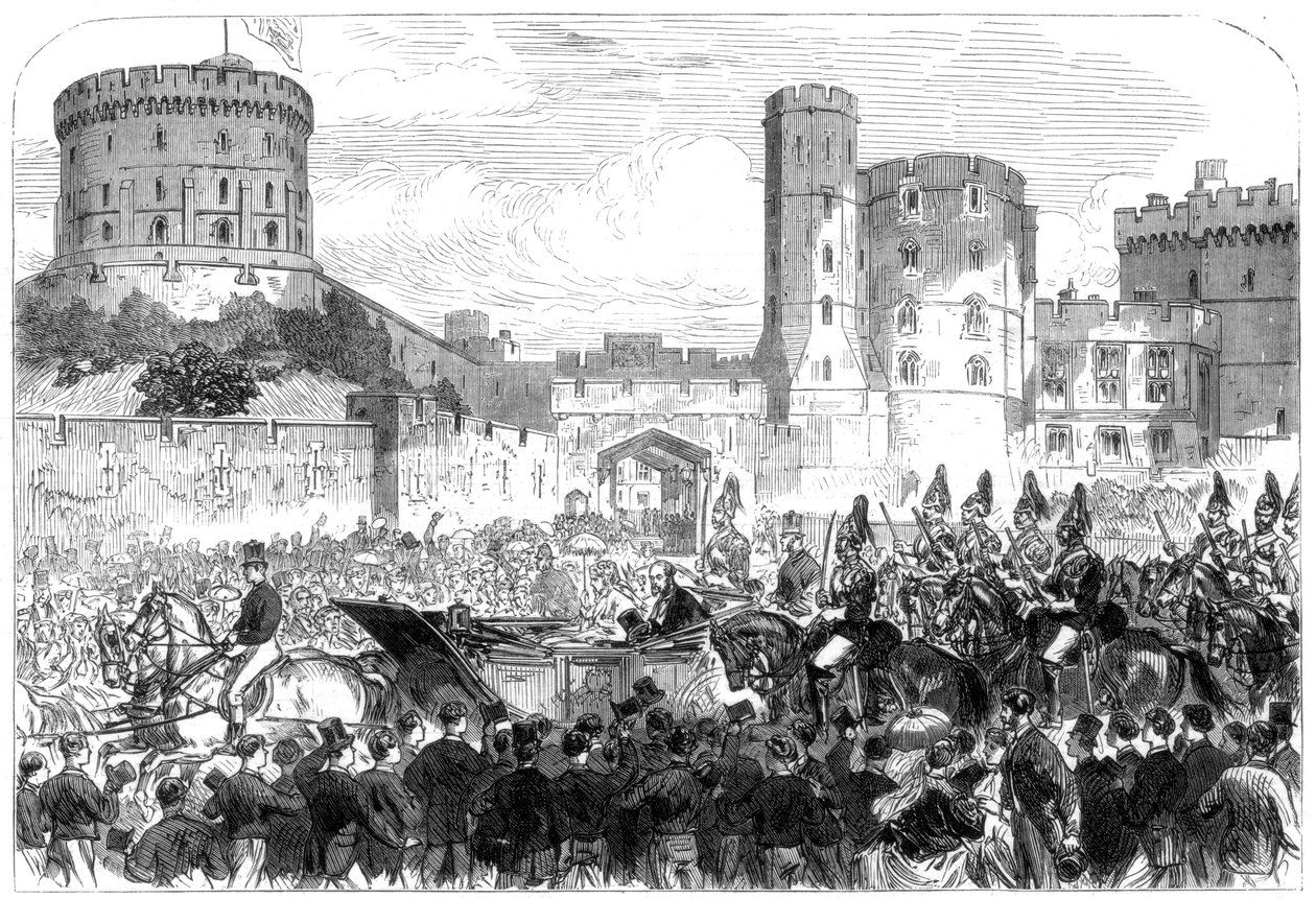Ekteskapet til prinsesse Helena, Windsor Castle, 1866 av Unbekannt