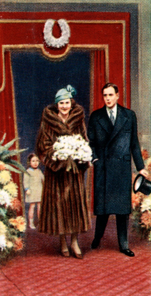 Ekteskapet til hertugen og hertuginnen av Kent, november 1934, c1935 av Unbekannt