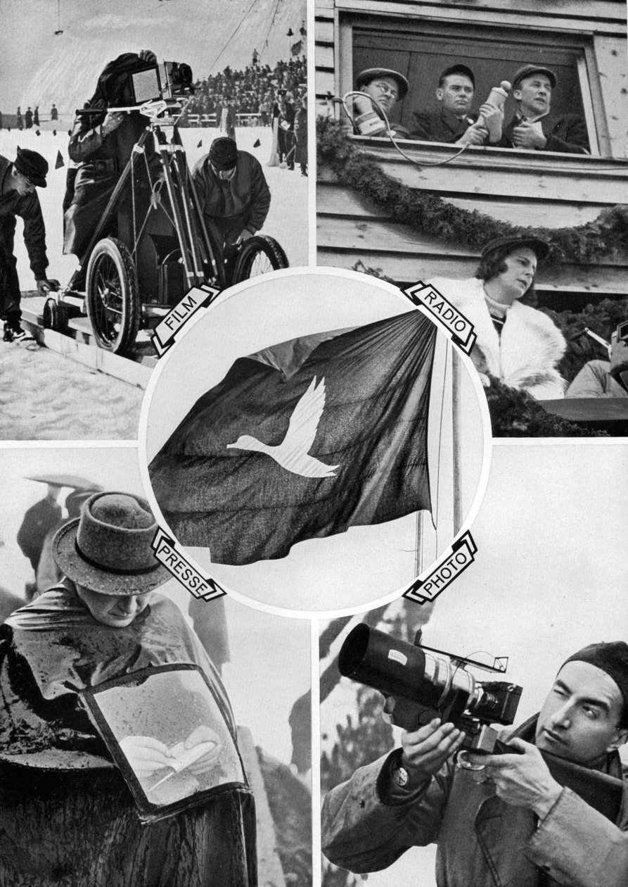 Media i aksjon, olympiske vinterleker, Garmisch-Partenkirchen, Tyskland, 1936 av Unbekannt