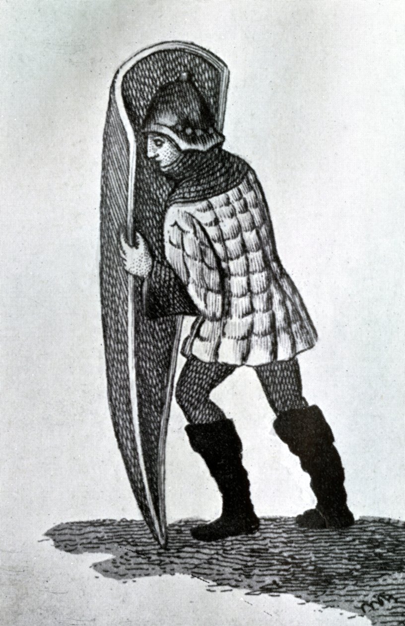 Det militære pourpoint, 1400-tallet, 1910 av Unbekannt