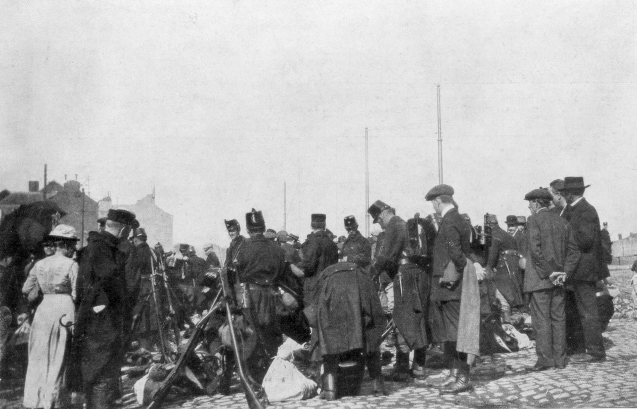 Mobiliseringen for forsvar av Liege, Belgia, 31. juli 1914 av Unbekannt