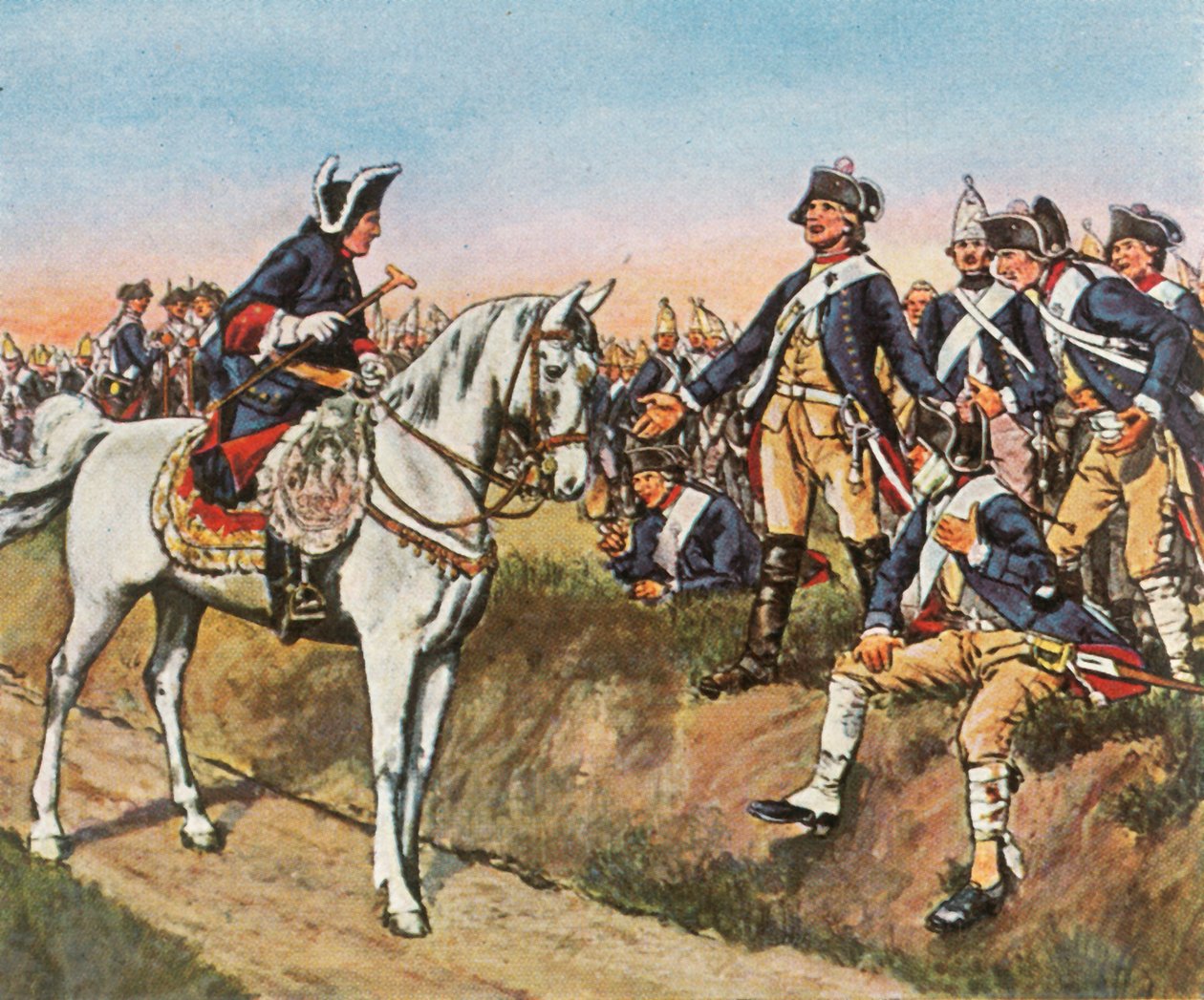 Morgenen etter angrepet ved Hochkirch, 14. oktober 1758, 1936. av Unbekannt