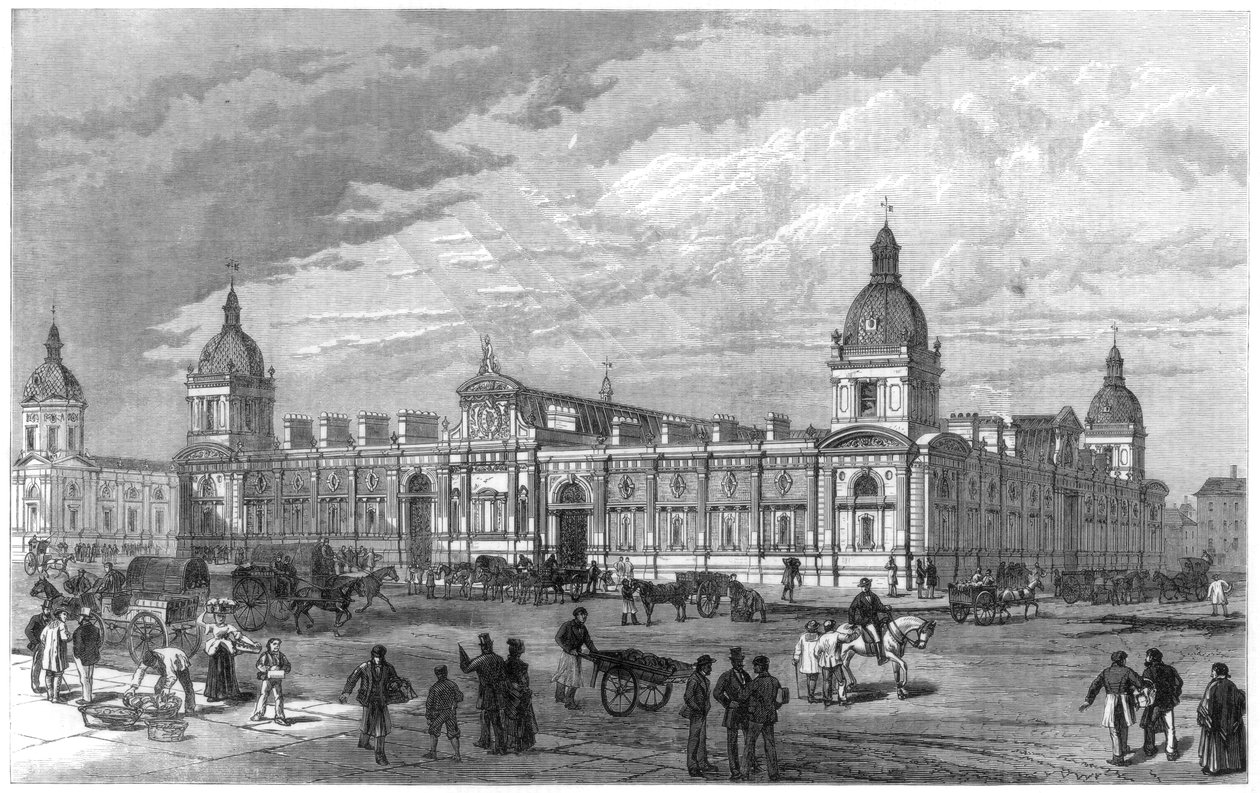 Det nye Metropolitan Poultry Market, Smithfield, London, 1875 av Unbekannt