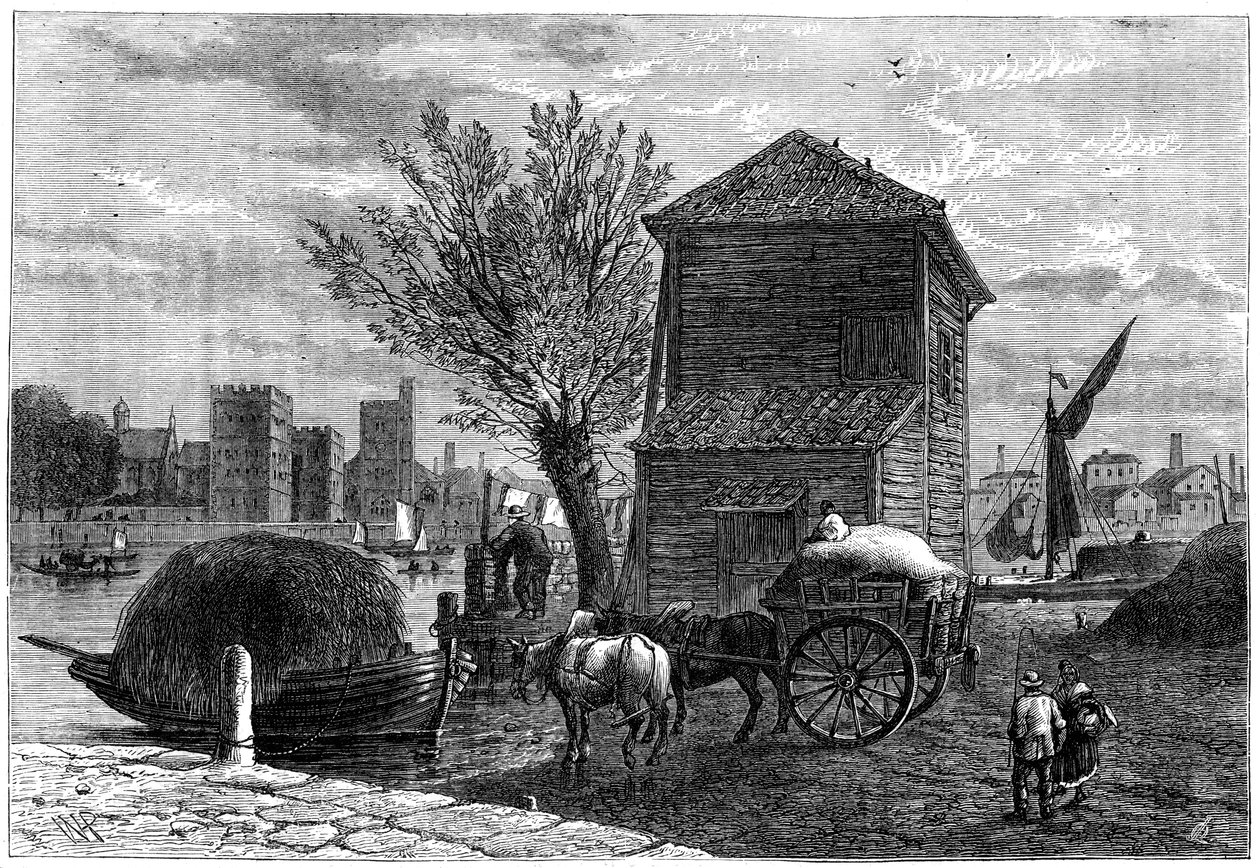Den gamle Horseferry, London, c1800 1891 av Unbekannt