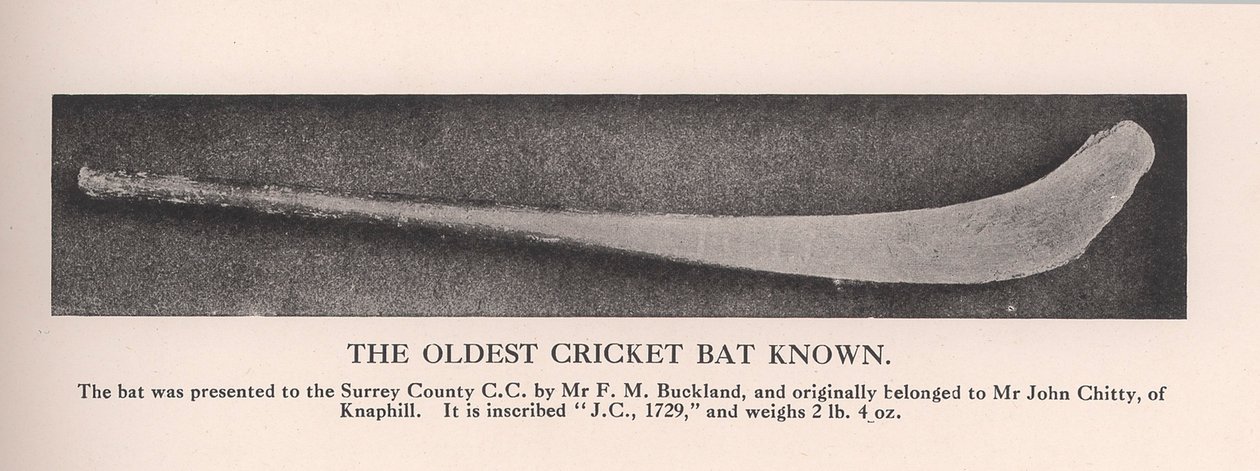 Den eldste cricketflaggermusen kjent, 1912. av Unbekannt