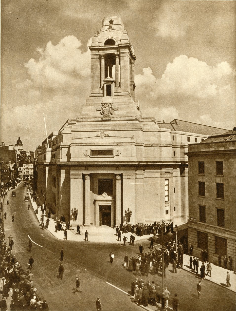 Åpningen av Masonic Peace Memorial, Great Queen Street, London, 19. juli 1933, 1935. av Unbekannt