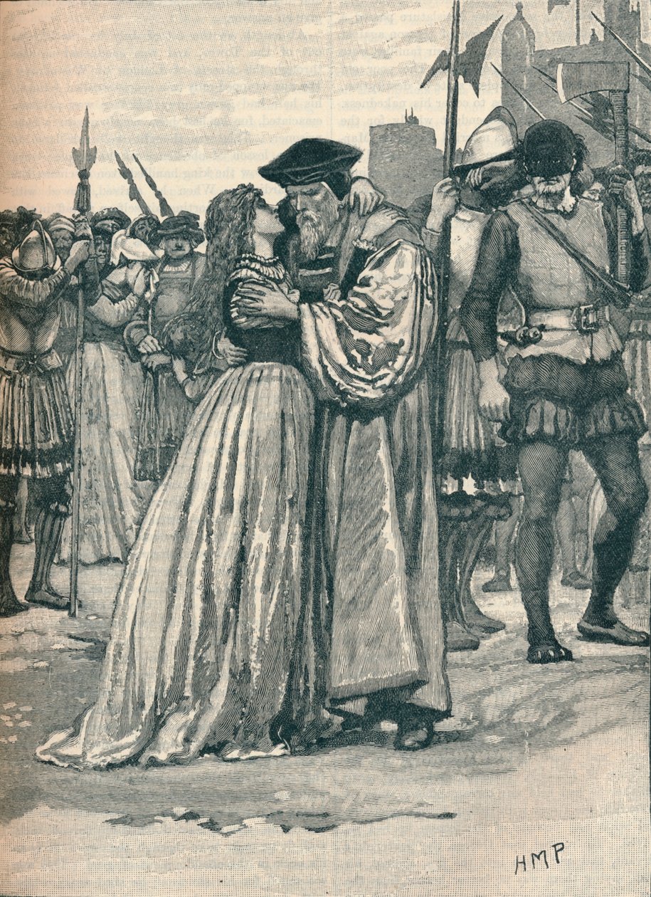Avskjeden til Sir Thomas More og hans datter, 1535 1905 av Unbekannt