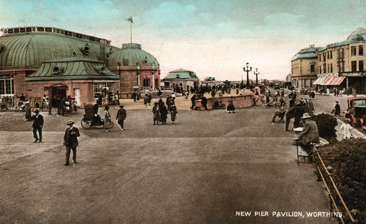 Paviljongen på brygga, Worthing, West Sussex, tidlig på 1900-tallet av Unbekannt