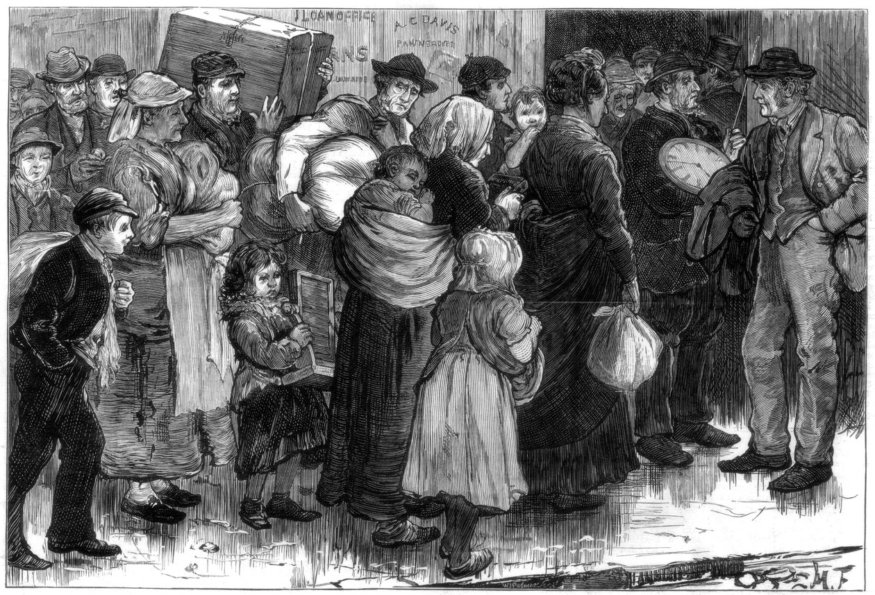 Pantkontoret i Merthyr-Tydfil, Wales, 1875 av Unbekannt