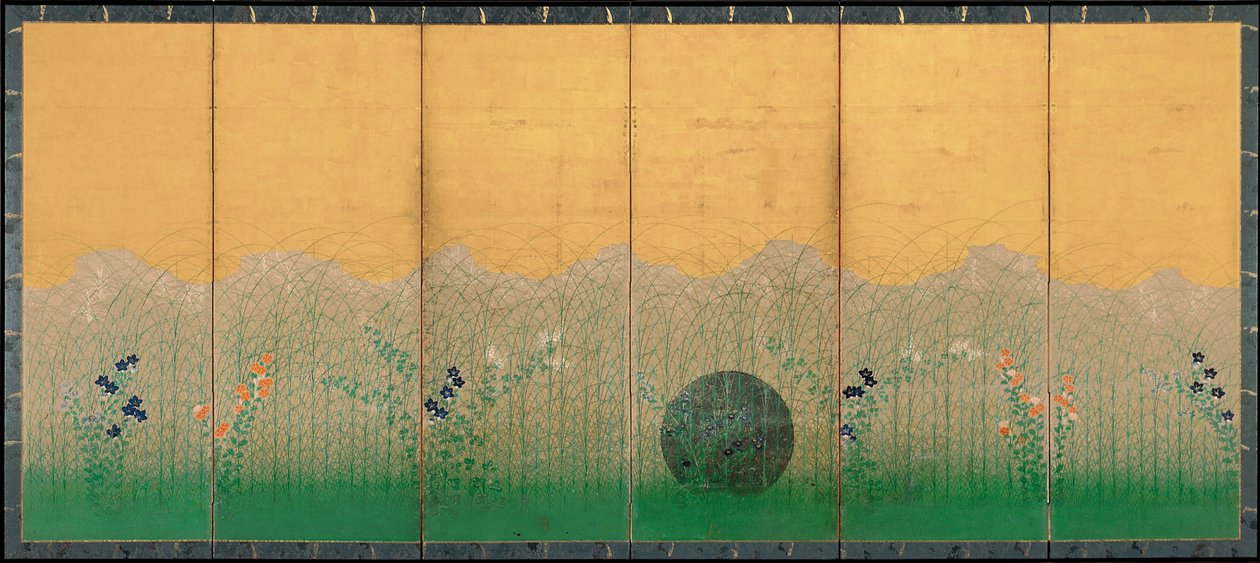 Musashi-sletten, ca 1760 av Unbekannt