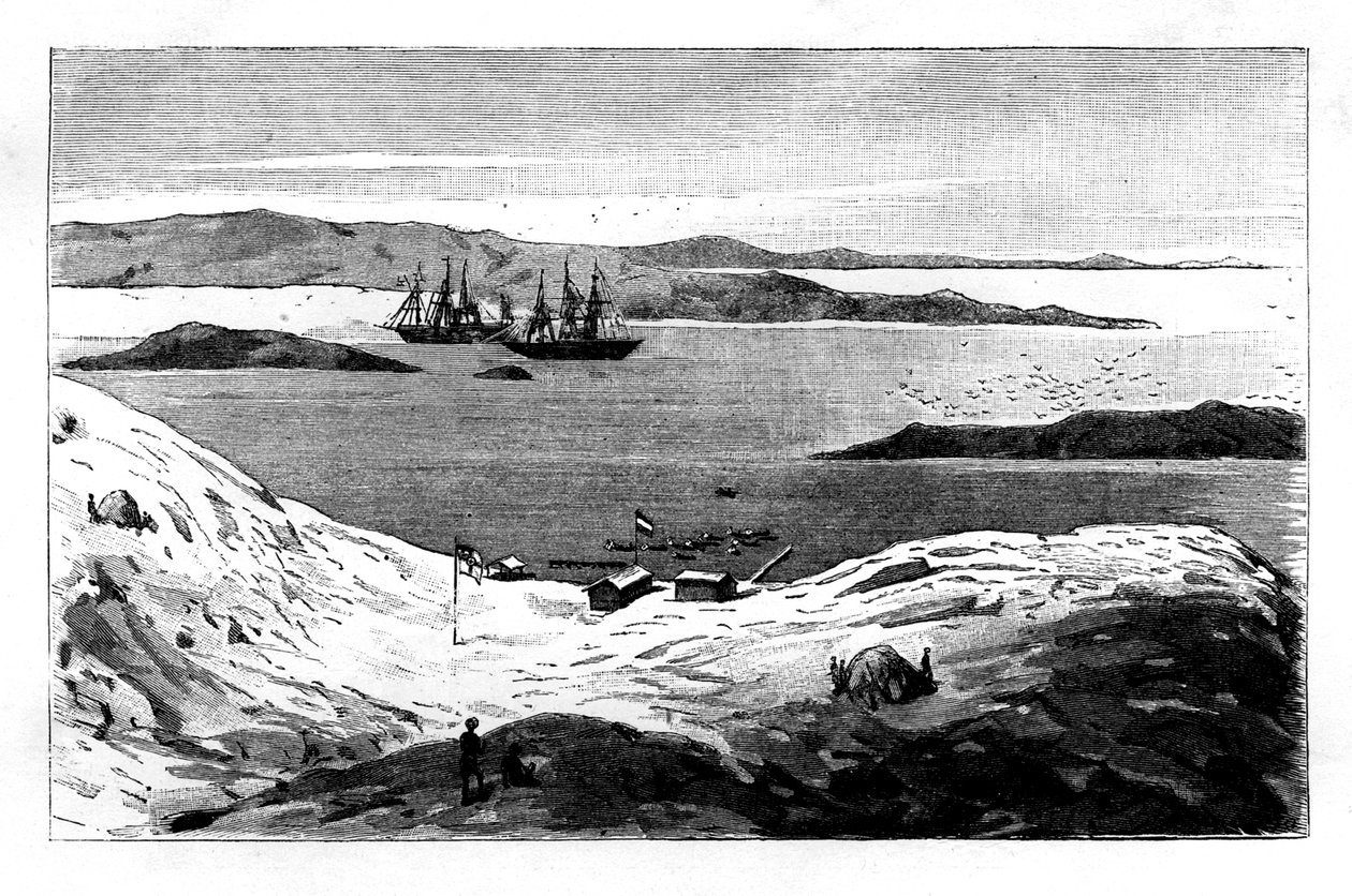 Havnen i Angra Pequena, Namibia, 1800-tallet av Unbekannt