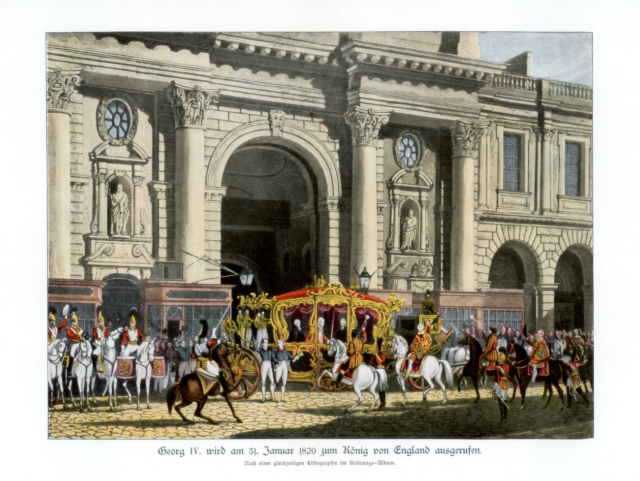 Proklamasjonen av George IV som konge, 31. januar 1820 1900 av Unbekannt