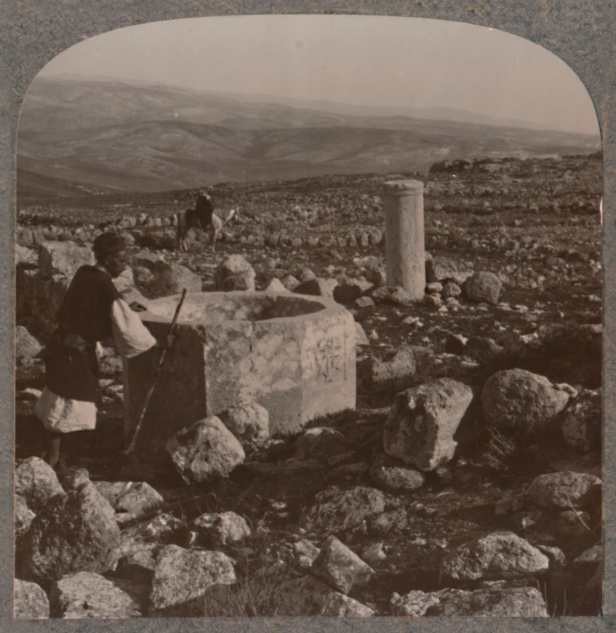 Ruinene av Tekoa, ca 1900 av Unbekannt