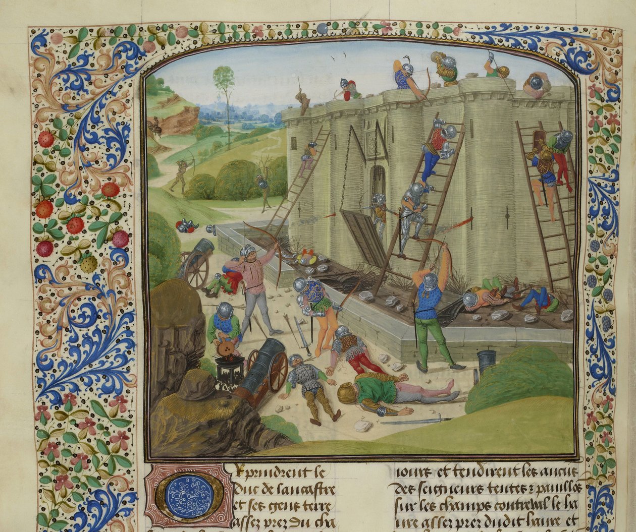 Beleiringen av Brest, 1386, ca 1470-1475. av Unbekannt