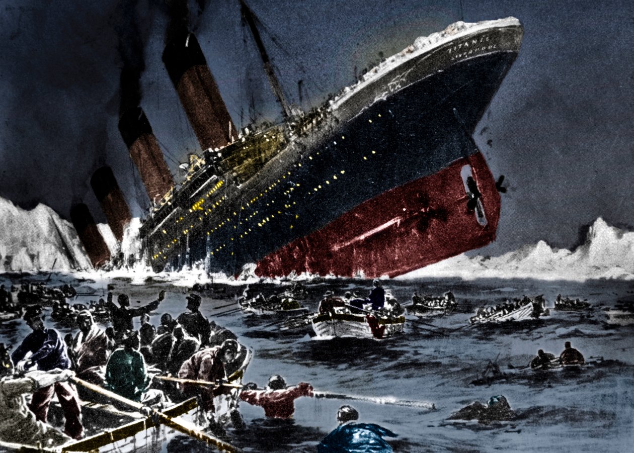 Senkingen av SS Titanic, 14. april 1912 av Unbekannt