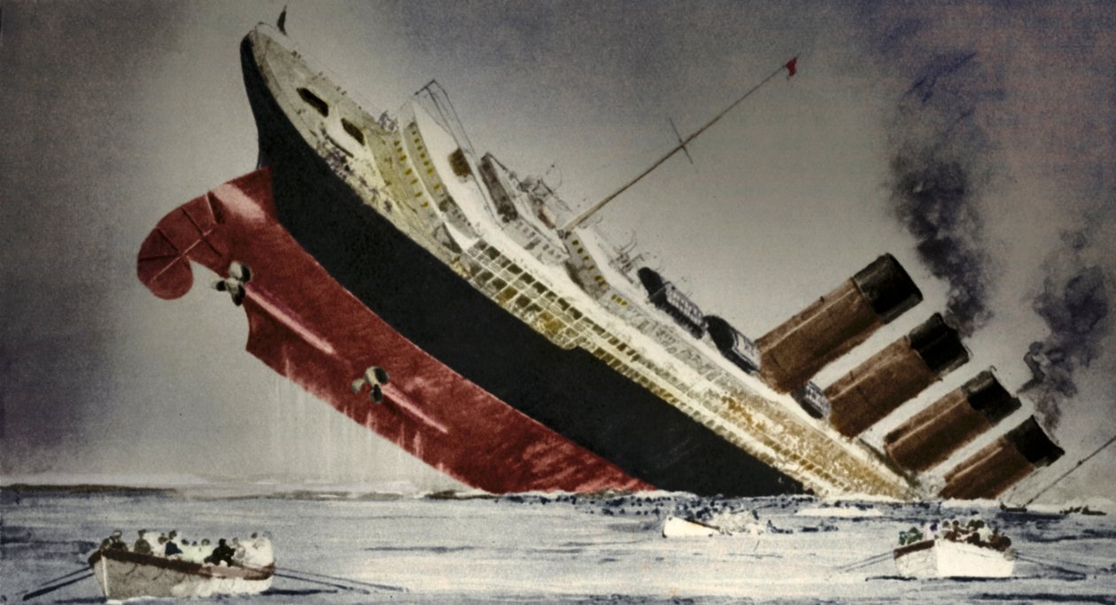 Forliset av Lusitania, 7. mai 1915 av Unbekannt